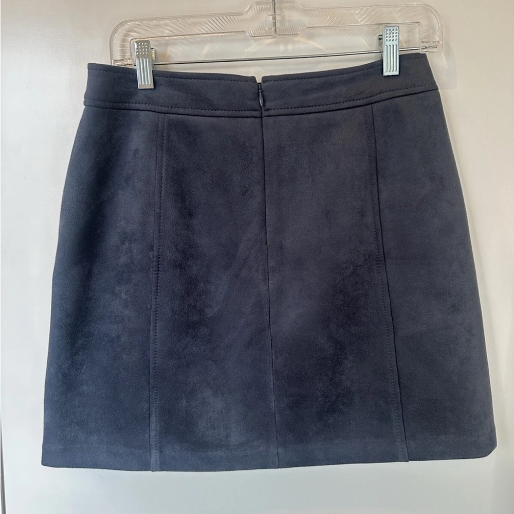 LOFT Blue Suede Pencil Skirt Sz 6P - Picture 2 of 7
